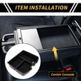 thumbnail image 2 of Bandeja organizadora de consola central para Chevy Silverado 1500 y GMC Sierra 1500 2007-2013, solo para consola central montada en el piso, 2 of 6