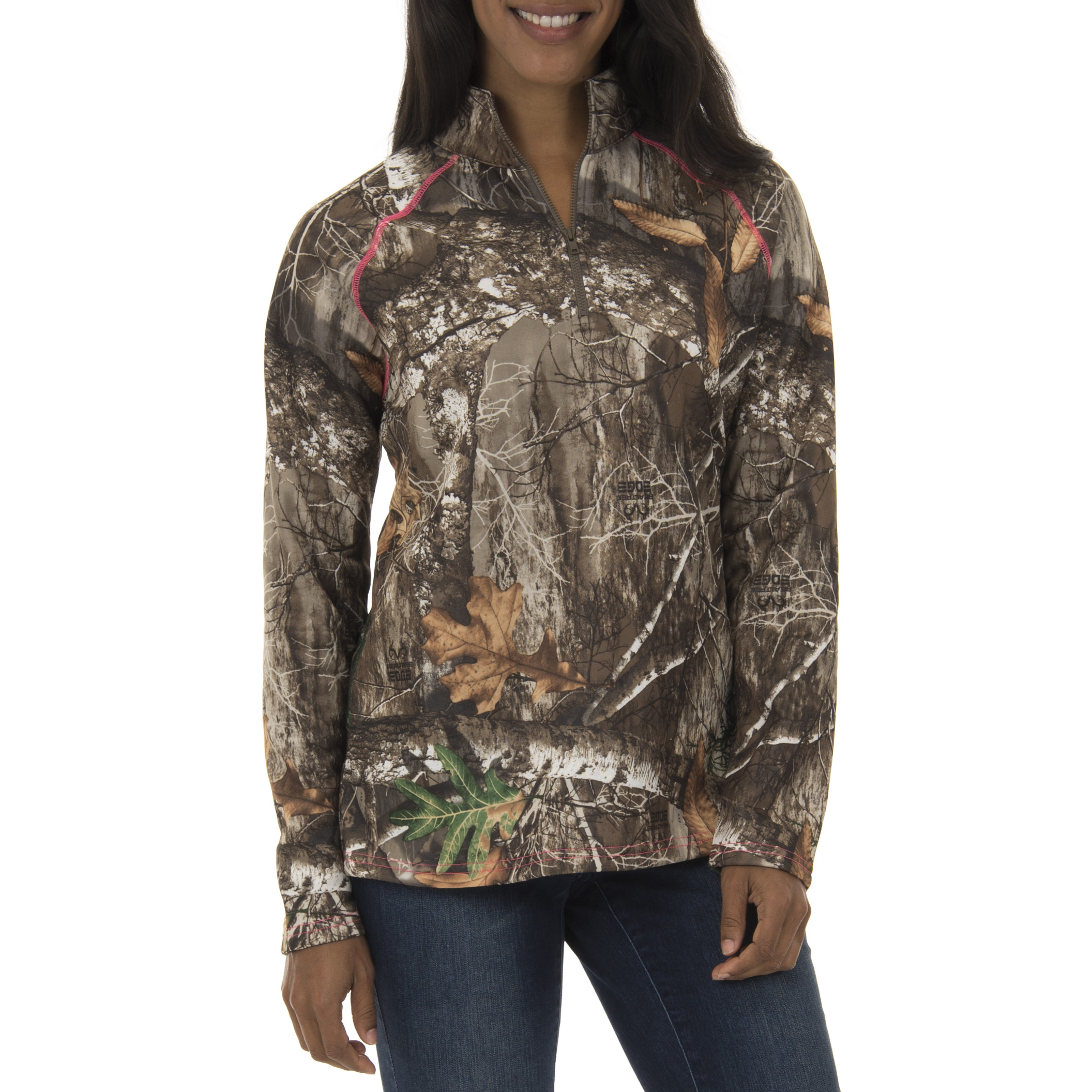 Realtree Women's Fleece Performance Camo 1/4 Zip Jacket