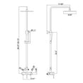 thumbnail image 5 of 2-Function Outdoor Shower System, Wall Mounted Shower Faucet Set with Rough-in Valve, 5 of 5