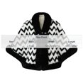 thumbnail image 2 of Levmjia Women Shawl Striped Trim Wrap Cape Warm Open Front Loose Outerwear Autumn Winter Street Shopping Date Soft Variations Available, 2 of 8