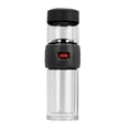 thumbnail image 2 of Viccilley Glass Cup 400ML Double-Layer Glass Tea Cup Filter Portable Separation Cup Leakage-Proof Water Bottle(Black), 2 of 8