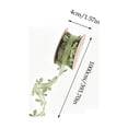 thumbnail image 3 of Ltvvegg 32.81ft Christmas Ribbon, 2.5in Ribbons Leaf Lace Shape Ribbons for Gift Wrapping Autumn Party Christmas Gifts Tree Decorations, Green, 3 of 7