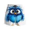 thumbnail image 5 of Mens Trunks Swimming Graphic Bird Print Board Shorts Elastic Waist Swim Shorts Quick Dry Breathable Beach Vacation Summer Daily Outfits Wear, 5 of 6