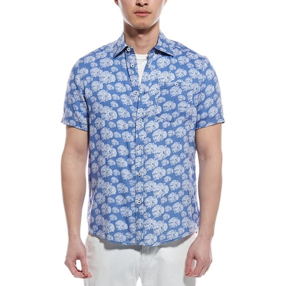 Report Collection mens Woven Shirt, m, Blue