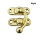 thumbnail image 4 of Eigraketly Candado antiguo Cerradura de gancho de hierro Cerradura de seguridad Oculto Capturas Decoración Joyero Muebles Accesorios de hardware Herramientas y ferretería Gancho derecho amarillo, 4 of 6
