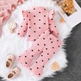 thumbnail image 2 of NOLDARES Toddler Girl Baby Clothing Set Long Sleeve Graphic Top + Joggers 2 Piece Outfits Fall Winter(Pink,9-12 M), 2 of 4