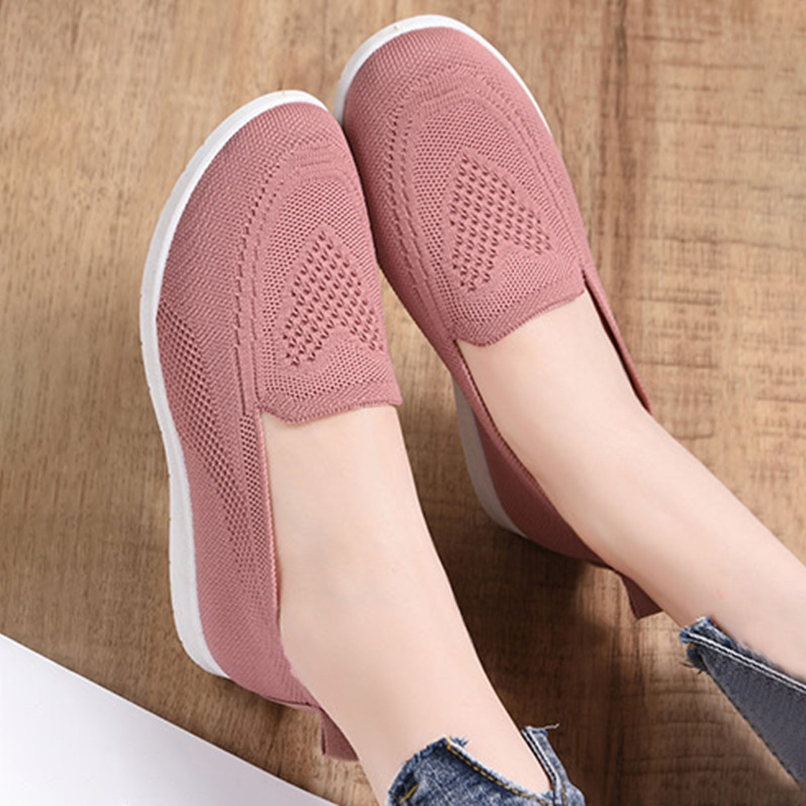 Xinyolin 1 Pair Lazy Shoes Flat-bottom Hollow Out Anti-skid