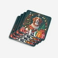 thumbnail image 2 of Brittany Spaniel Christmas Foam Coaster Set of 4 3.5 in x 3.5 in, 2 of 5