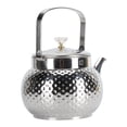 thumbnail image 1 of Stainless Steel Teapot with Removable Filter, Metal Tea Pot, Tea Kettle Coffee Table Serving Pot for Home Hotel Restaurant, 1 of 7