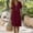 *Wine, variant on ClodeEU Women's V Neck Short Sleeve Knee Length Dress, Casual Loose Dress with Pockets Black,Women's Plus L