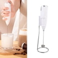 thumbnail image 1 of Milk Frother Wand, Portable Handheld Battery Powered Stainless Steel Electric Foam Maker with Stand, for Coffee Lattes Milk, for Home Restaurant, 1 of 7