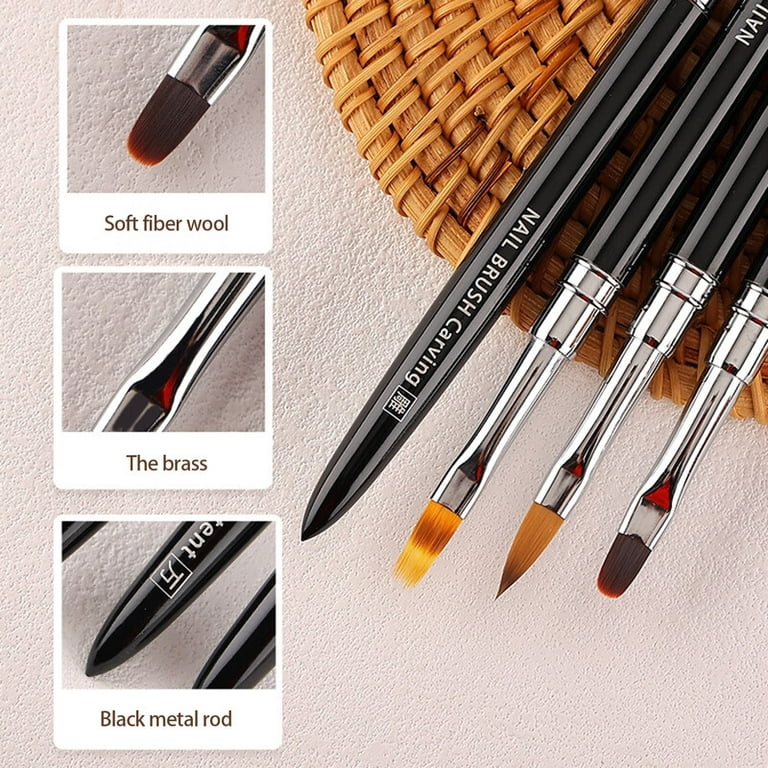 Saviland 31Pcs Nail Art Brushes Kit - Multifunctional Detail Nail Art Tools  Kit with Thin Gel Polish Brushes, Acrylic Nail Brushes, Painting Dotting  Liner Pen 