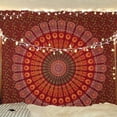 thumbnail image 1 of Tapiz mandala con diseño de pavo real de Bless International para colgar en la pared, 215 x 230 cm, 1 of 8