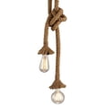 thumbnail image 1 of Lámpara colgante de cuerda de cáñamo, estilo industrial retro vintage para restaurante, bar, cafetería, E27, 220 V, 100 cm (bombilla no incluida), 1 of 5