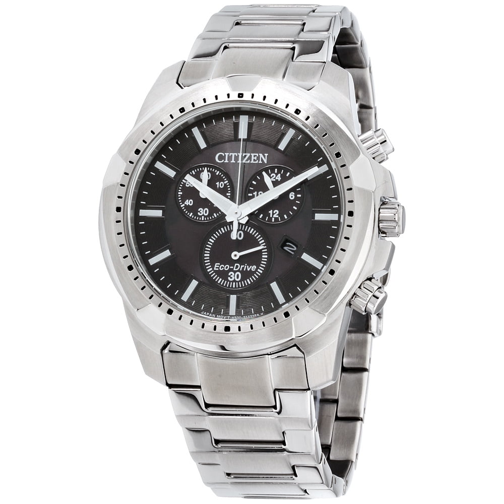 Citizen Black Dial Stainless Steel Men's Watch AT2260-53E - Walmart.com