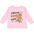 thumbnail image 3 of Inktastic Official Cookie Tester Cute Gingerbread Boys or Girls Long Sleeve Toddler T-Shirt, 3 of 5