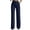 Navy, variant on Kctiaxy Dress Pants Women High Waist Button Straight Wide Leg Pants Waffled Textured Business Casual Work Pants