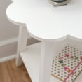 thumbnail image 3 of Linon Natalia Kids Flower Side Table, White, 3 of 10