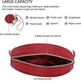 thumbnail image 5 of Circle Crossbody Bag for Women NYLON Circle Purse with Zipper Adjustable Knot Shoulder Straps, 5 of 8