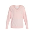 thumbnail image 6 of Time and Tru Women's V Neck Sweater, Lightweight, Sizes XS-XXXL, 6 of 6