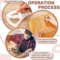 ZAROYEAX Template Acrylic Handle Cutting Board Router Template Angled ZAROYEAX Template Acrylic Handle Cutting Board Router Template Angled