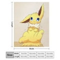 thumbnail image 2 of Pokemon Eevee Jolteon Throw Blanket Cute Flannel for Boys Girls Men Women, 2 of 7