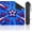 Color2, variant on American Mahjong Mat with Bag, 31.5"x 31.5" Non Slip Cute Red Cherries Blue Pink Ribbon Blue Striped , Gaming Pad for Mahjong, Poker, Dominoes, Card and Board Tile Games, 4th of July Decor