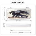 thumbnail image 4 of Black Dragon (2), Carrying Case For Nintendo Switch & OLED Version, Eva Lightweight Shockproof Protective Pouch Case for Game Console & Accessories with 10 Game Card Slot & Wristband, White, 4 of 6