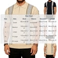 thumbnail image 2 of Men's Knit Quarter-Zip Polo Shirt, Short Sleeve Vertical Stripe Casual Top, Breathable Textured Knitwear for Smart Casual Style, Everyday Wear & Outings White XXL, 2 of 5