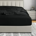 thumbnail image 2 of Swift Home  Double Brushed Microfiber 18-21-Inch Extra-Deep Pocket Single Fitted Sheet Twin XL - White, 2 of 5