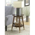 thumbnail image 2 of Convenience Concepts Wilson Mid Century Round End Table with Bottom Shelf, 2 of 4