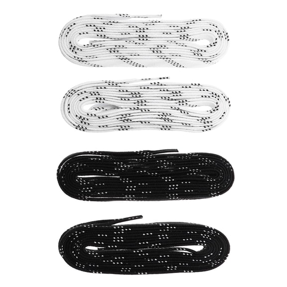 LOLIPPYY 2 Pairs Replacement Ice Skate Shoelaces White Polyester DIY Material Sneaker Enthusiasts