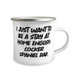 thumbnail image 2 of amangny Brilliant English Cocker Spaniel Dog Gifts, I Just Want to Be a Stay at, Birthday 12oz Camper Mug For English Cocker Spaniel Dog, Funny, 2 of 2