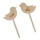 thumbnail image 4 of 2 Unidad Pájaros Topper Torta de Decoración Compromiso Soledad Pájaro de madera Cake Topper, 4 of 7