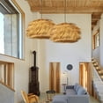 thumbnail image 2 of Arturesthome Japanese Style Vintage Grass Light Chandelier Rattan Pendant Light, 2 of 11