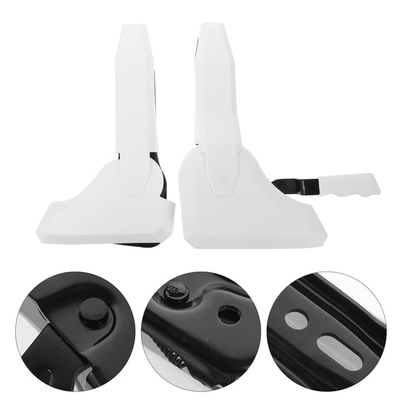 FRCOLOR 2-Pack Ergonomic Seat Adjuster Lever for Gaming Chair and Office Chair, White, and Easy to Install