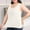 White, variant on CheerKidz Plus Size Velvet Camisole 2025 Summer Round Neck Stretchy Tank Top Sleeveless Base Layer Thermal Lightweight for Layering(Wine,2XL)