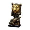 thumbnail image 4 of kowaku Animal Sculpture Resin Figurine Home Furnishing Birthday Gift Display Desktop Ornament Table Centerpiece for Home Living Room Leopard, 4 of 9