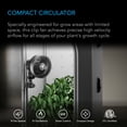thumbnail image 2 of AC Infinity CLOUDRAY S4, Ultra-Compact Grow Tent Clip Fan 4”, Precision 10 Dy-namic Wind Speeds, 10-Level Oscillation, Weatherproof IP-54, Specialized High-Velocity Circulation for Small Grow Spaces, 2 of 8