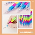 thumbnail image 3 of 20Pcs Stackable Pencils Colorful Pencils Detachable Pencils Non Sharpening Pencils Kids Pencils, 3 of 9