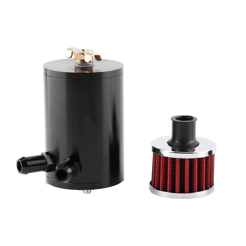 Qiilu Oil Catch Can, Universal Oil Catch Tank,0.5L Universal Aluminum