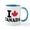 White/Blue Inside, variant on CafePress - I Love Canada Mug - 11 oz Ceramic Mug - Novelty Coffee Tea Cup