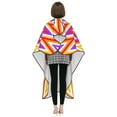 thumbnail image 7 of ZICANCN Hair Cutting Cape for Adults, Retro Zigzag Stripes Cape Salon Barber Cape for Hair Stylist Shampoo Capes Waterproof 55x66 IN, 7 of 7