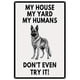 thumbnail image 1 of Placa Metal Vintage para Perro Pintura Hierro Rectangular Arte Pared Bar El 20x30cm, 1 of 9