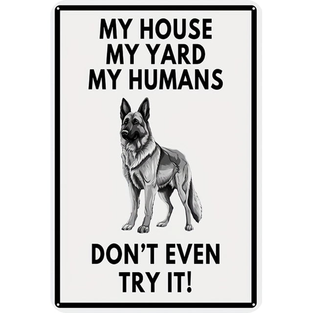 Placa Metal Vintage para Perro Hugtrwg Arte Pared 20x30cm