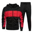 thumbnail image 1 of Men's European And American Style Relaxed Leisure Color Block Autumn And Winter 3D Sports Suit, 1 of 3