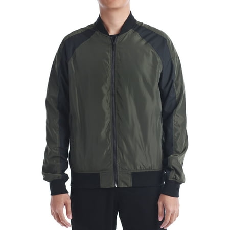 Mens Rambler Brown Bomber - Men's Light Weight Shell Lake Bomber Jacket