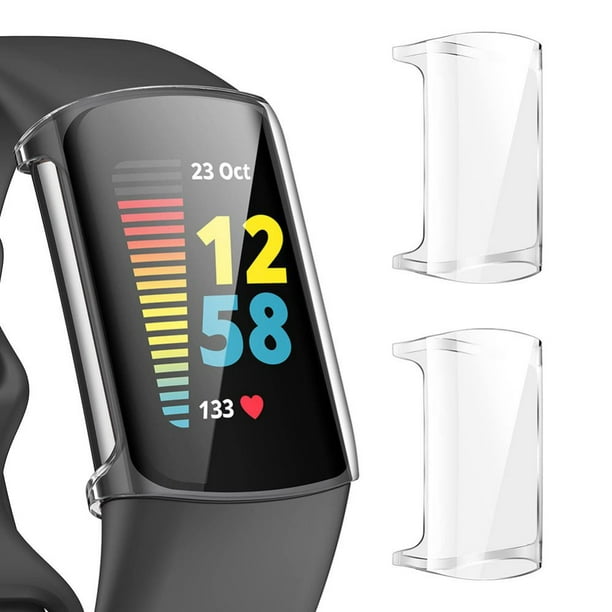 paling Intiem Zes 2 Pack Screen Protector Case Cover Compatible with Fitbit Charge 5 Full  Protective Bumper Shield,Screen Saver Accessories for Charge 5 Smartwatch -  Walmart.com