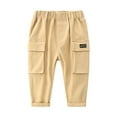 thumbnail image 3 of MXIEZI Boys Joggers Pants Baby Toddler Elastic Waist Casual Pants 2-8 Years Kids Bottom Trousers, 3 of 6