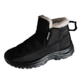 thumbnail image 2 of Caywon Women Snow Boots Round Toe Slip On Quilted Puffer Style Warm Plush Lined Ankle Booties Comfortable Winter Outdoor Shoes Botas de Nieve para Mujer, 2 of 9